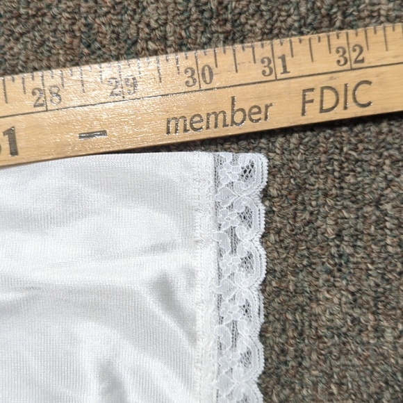 Elegant White Lace Trim Slip - Picture 8 of 9